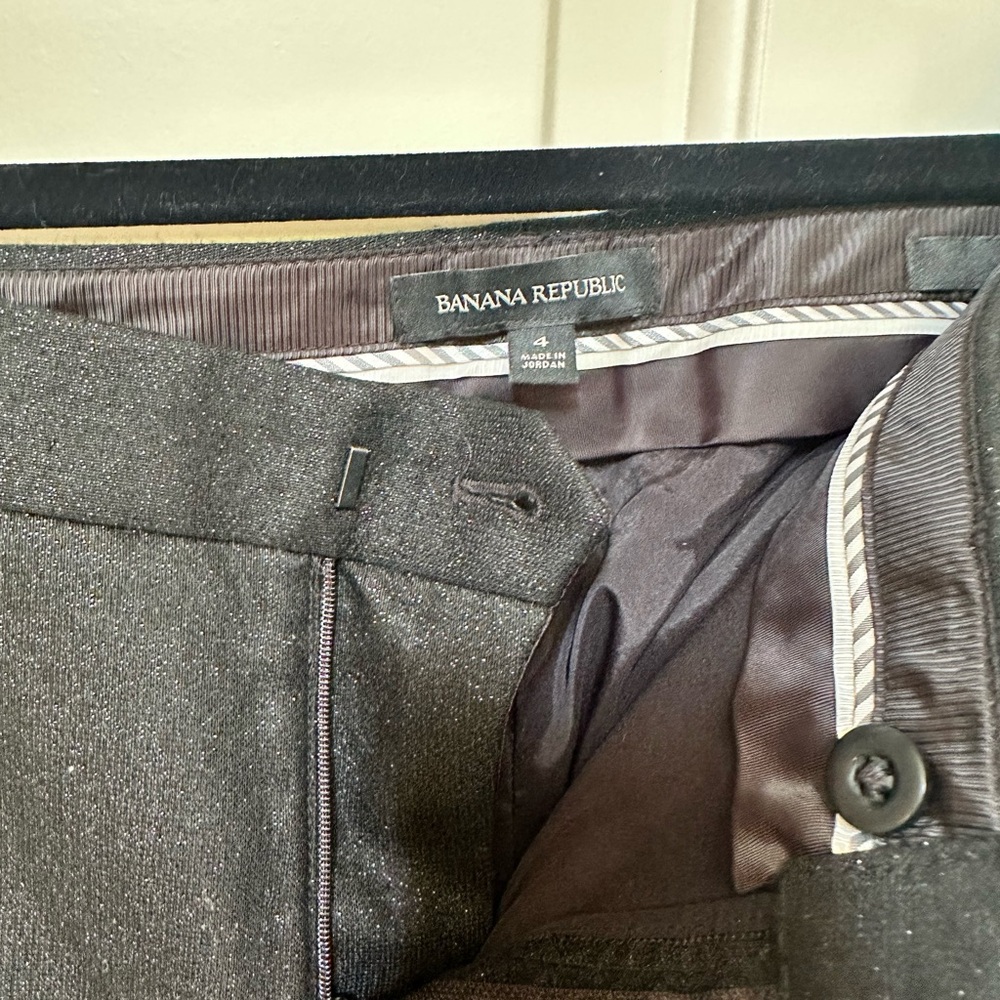 Banana Republic Sparkle Charcoal Dress Pants